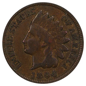 image for: 1894/1894 1c PCGS F12 (Doubled Date)