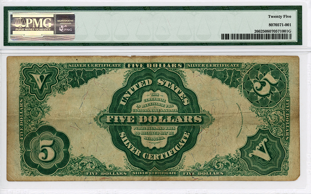 image for: FR. 266 1891 $5 Silver Certificate PMG VF25