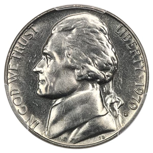image for: 1970-S 5c PCGS MS64 FS