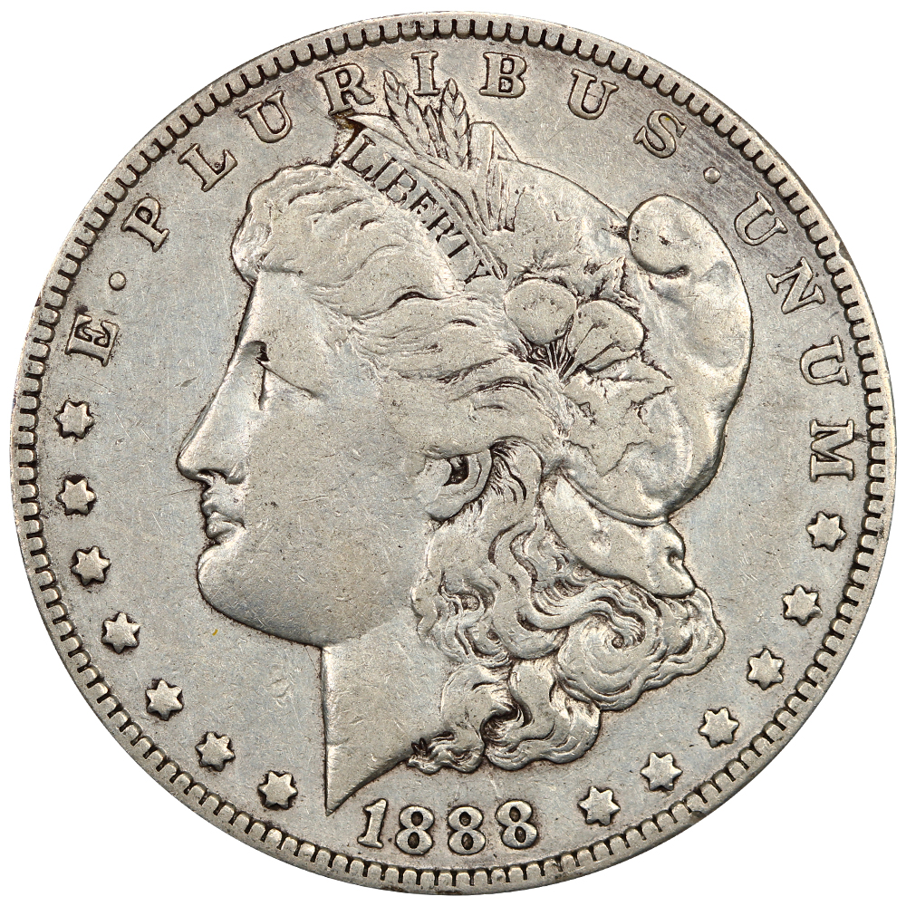 1888-O $1 ICG VF25 (VAM-4 Hot Lips)