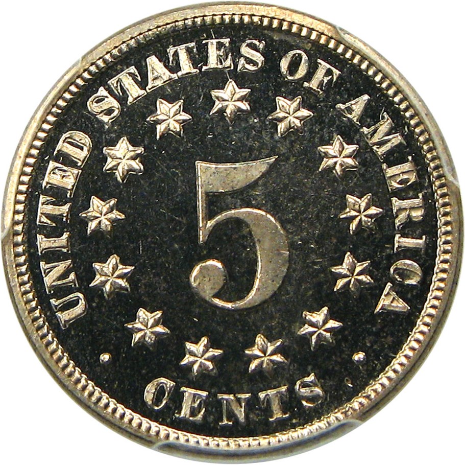 image for: 1871 5c PCGS/CAC Proof 66 DCAM