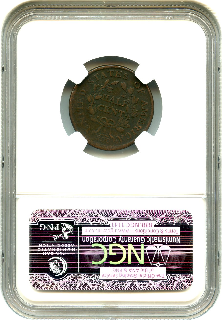 1804 1/2c Plain 4, Stems MS BN AG3 BN thumbnail 20
