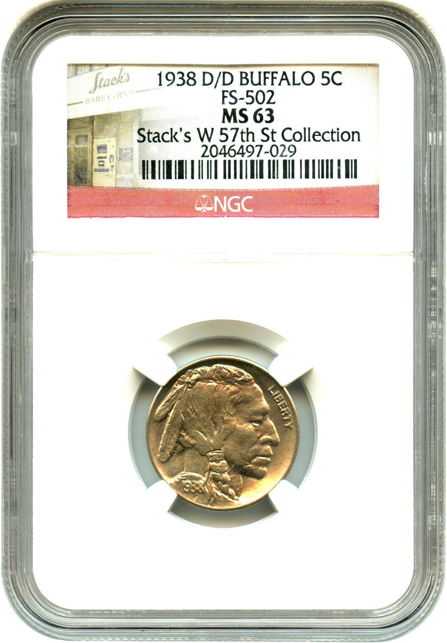 1938-D/D 5c Buffalo VG10 CAC thumbnail 19