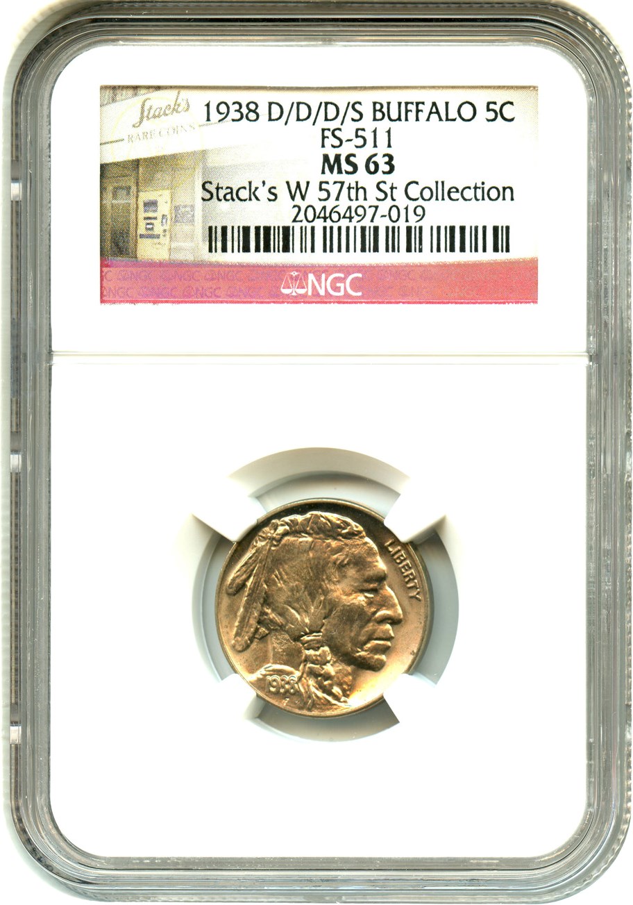 1938-D/D 5c Buffalo VG10 CAC thumbnail 15