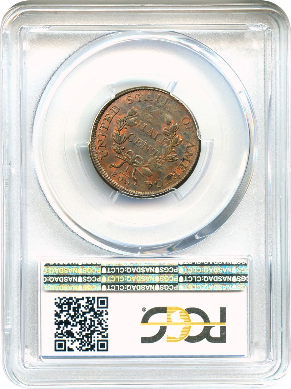 1806 1/2c Large 6, Stems MS RB MS61 RB thumbnail 8