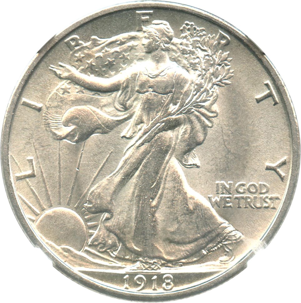1918 50c NGC MS61