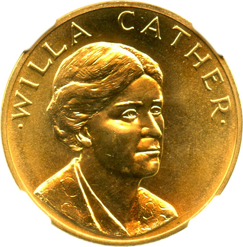 image for: 1981 Medal Willa Cather 1/2 oz NGC MS62 (Gold) - No Reserve!