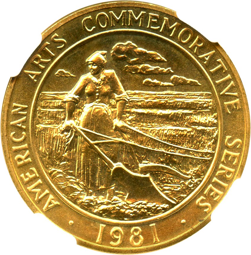 image for: 1981 Medal Willa Cather 1/2 oz NGC MS62 (Gold) - No Reserve!