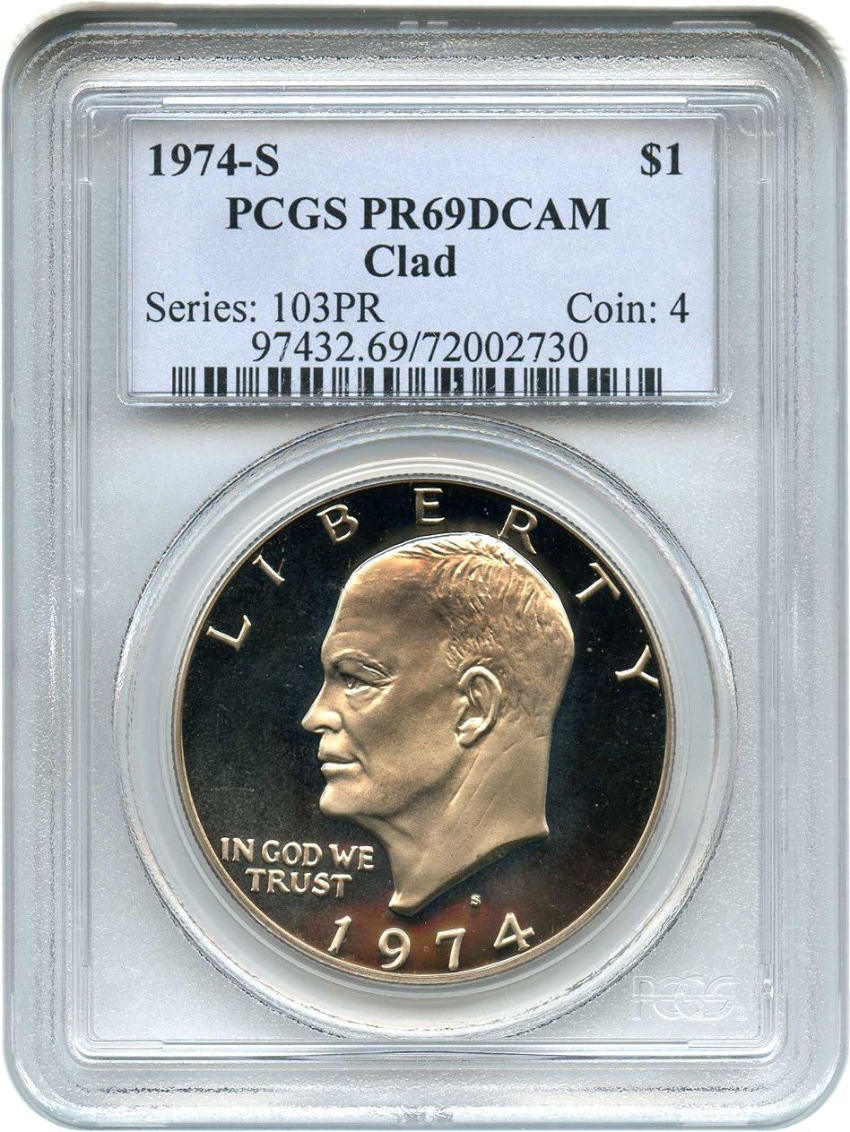 1974-S $1  Clad PR DCAM PR69 DCAM thumbnail 19