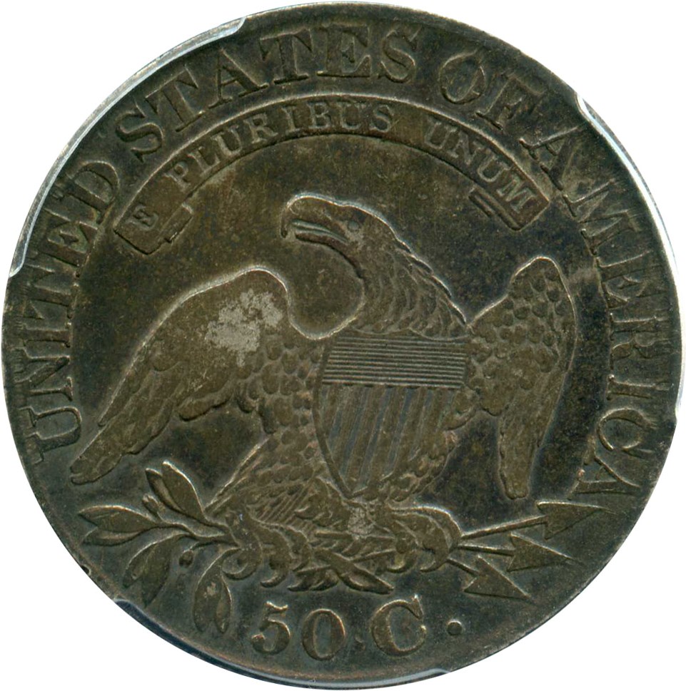 1828 50c Square Base 2, Small 8s, Large Letters AG3 CAC thumbnail 16