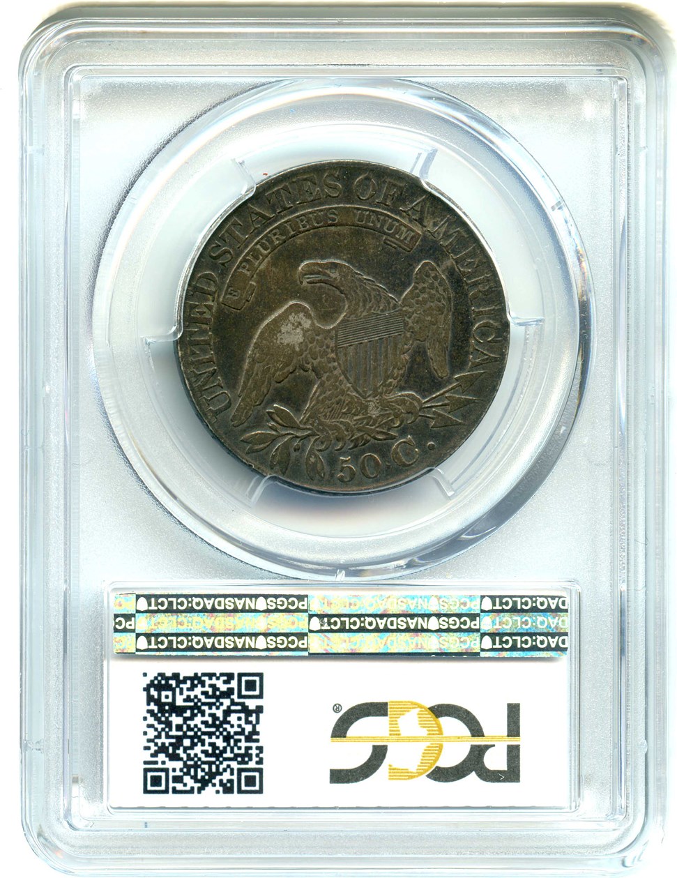 1828 50c Square Base 2, Small 8s, Large Letters AG3 CAC thumbnail 18