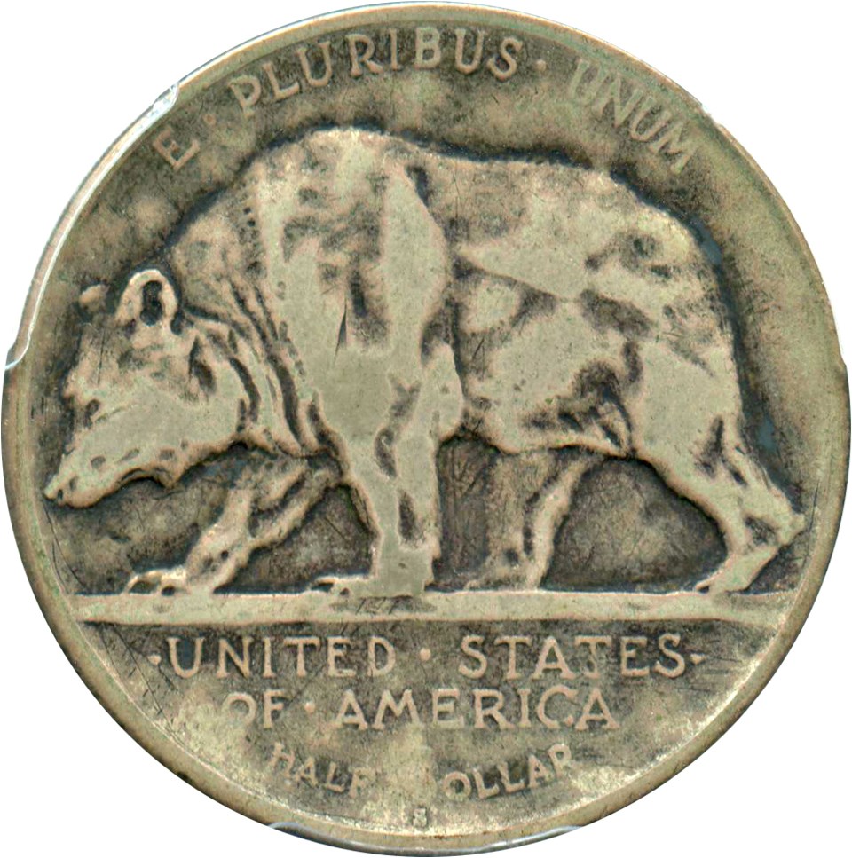1925-S 50c California Jubilee VG10 thumbnail 2
