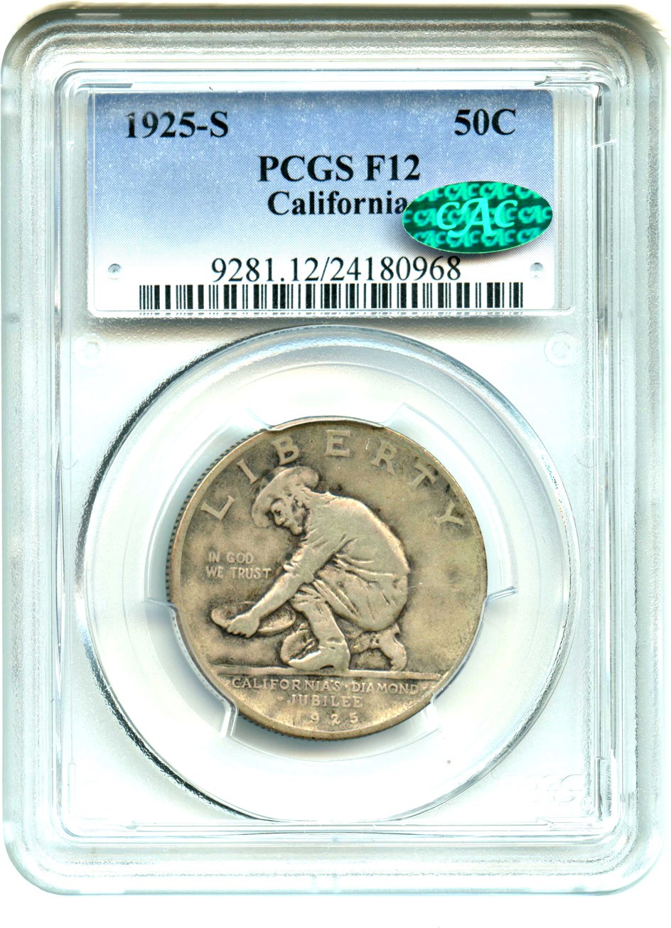 1925-S 50c California Jubilee VG10 thumbnail 3