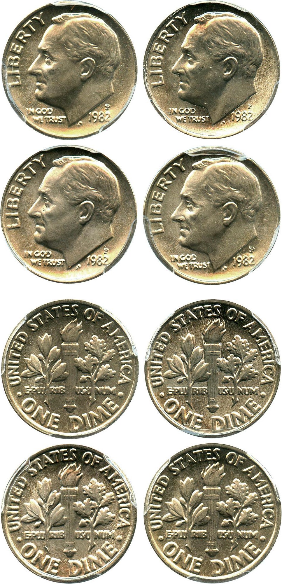 1982 Roosevelt Dime Values & Prices By Issue | The Greysheet