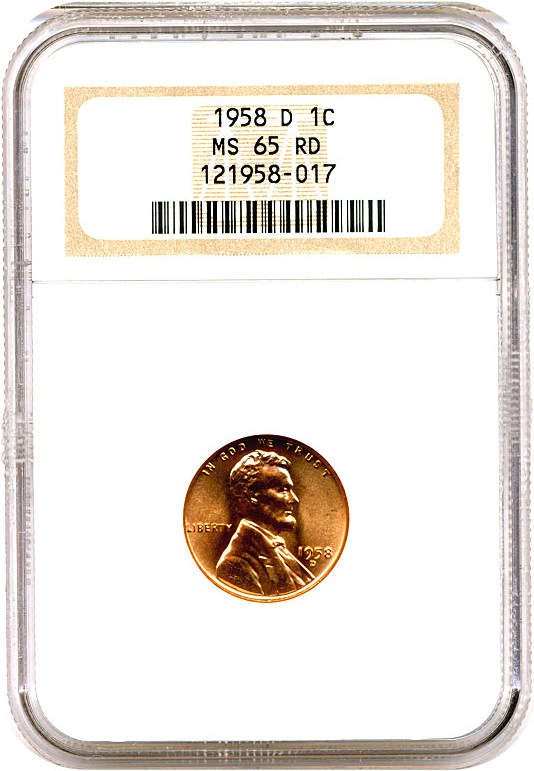 1958-D 1c MS RD MS65 RD CAC thumbnail 15