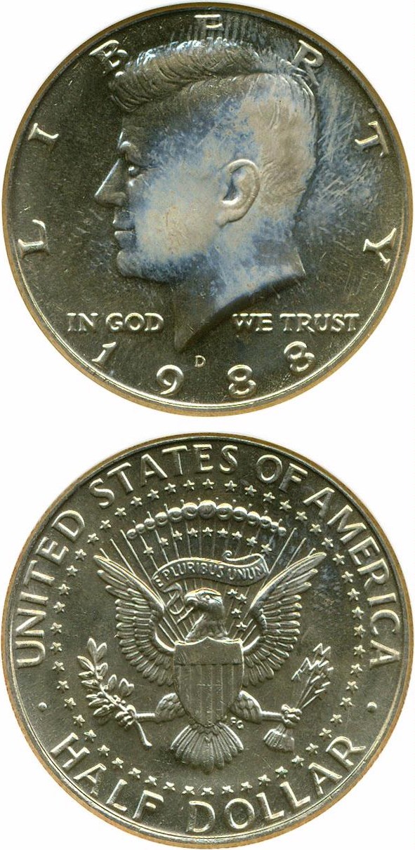 image for: 1988-D 50c NGC MS66