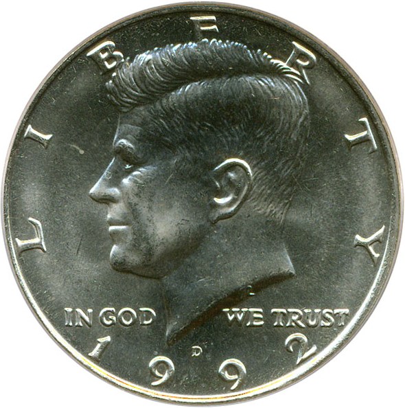 image for: 1992-D 50c PCGS MS66