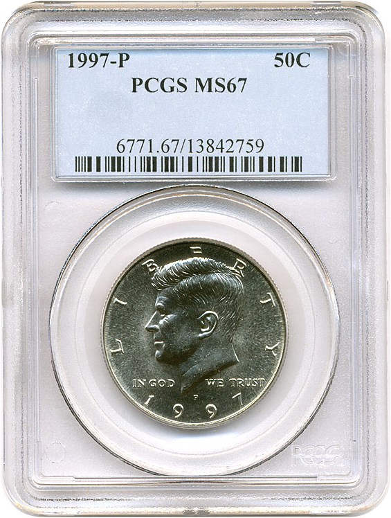 image for: 1997-P 50c PCGS MS67