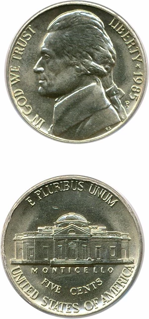image for: 1985-P 5c PCGS MS65 FS