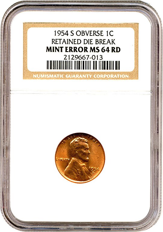 1954-S 1c MS RD MS63 RD thumbnail 15