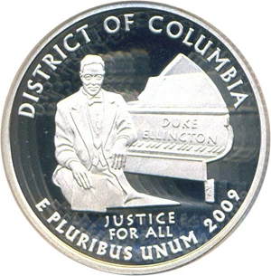 image for: 2009-S District of Columbia (Silver) 25c PCGS Proof 69 DCameo