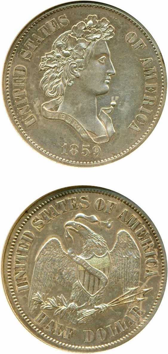 image for: 1859 P50C J-245 NGC Proof 60 