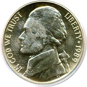 image for: 1989-D 5c PCGS MS64 FS