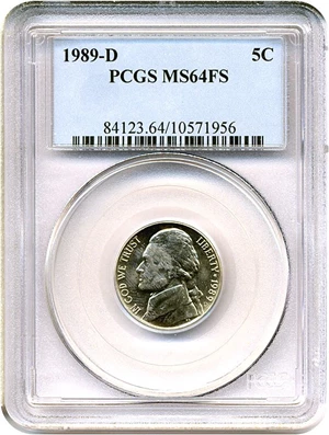 image for: 1989-D 5c PCGS MS64 FS