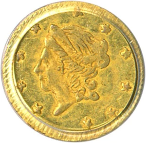 image for: Cal Gold: 1871 50c BG-1011 PCGS AU58