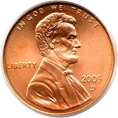 image for: 2005-D 1c Satin PCGS MS68 RD