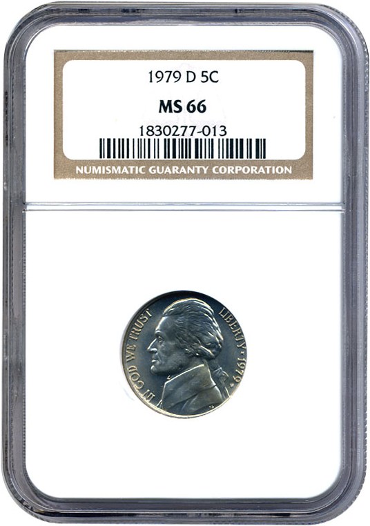 image for: 1979-D 5c  NGC MS66 