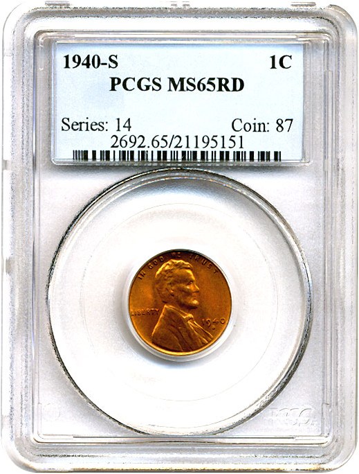 1940-S 1c MS RD MS65 RD CAC thumbnail 13