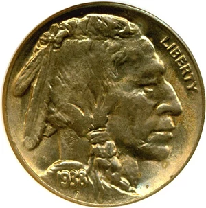 image for: 1938-D/D 5c Buffalo NGC MS65