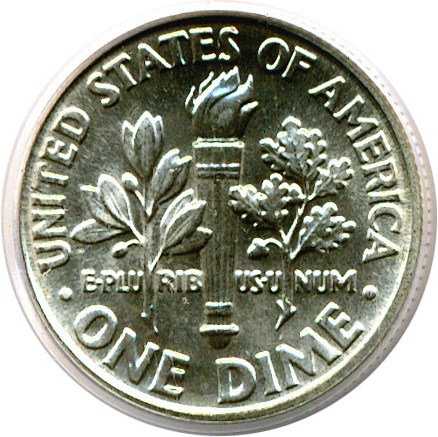 image for: 1992-D 10c  PCGS MS67 