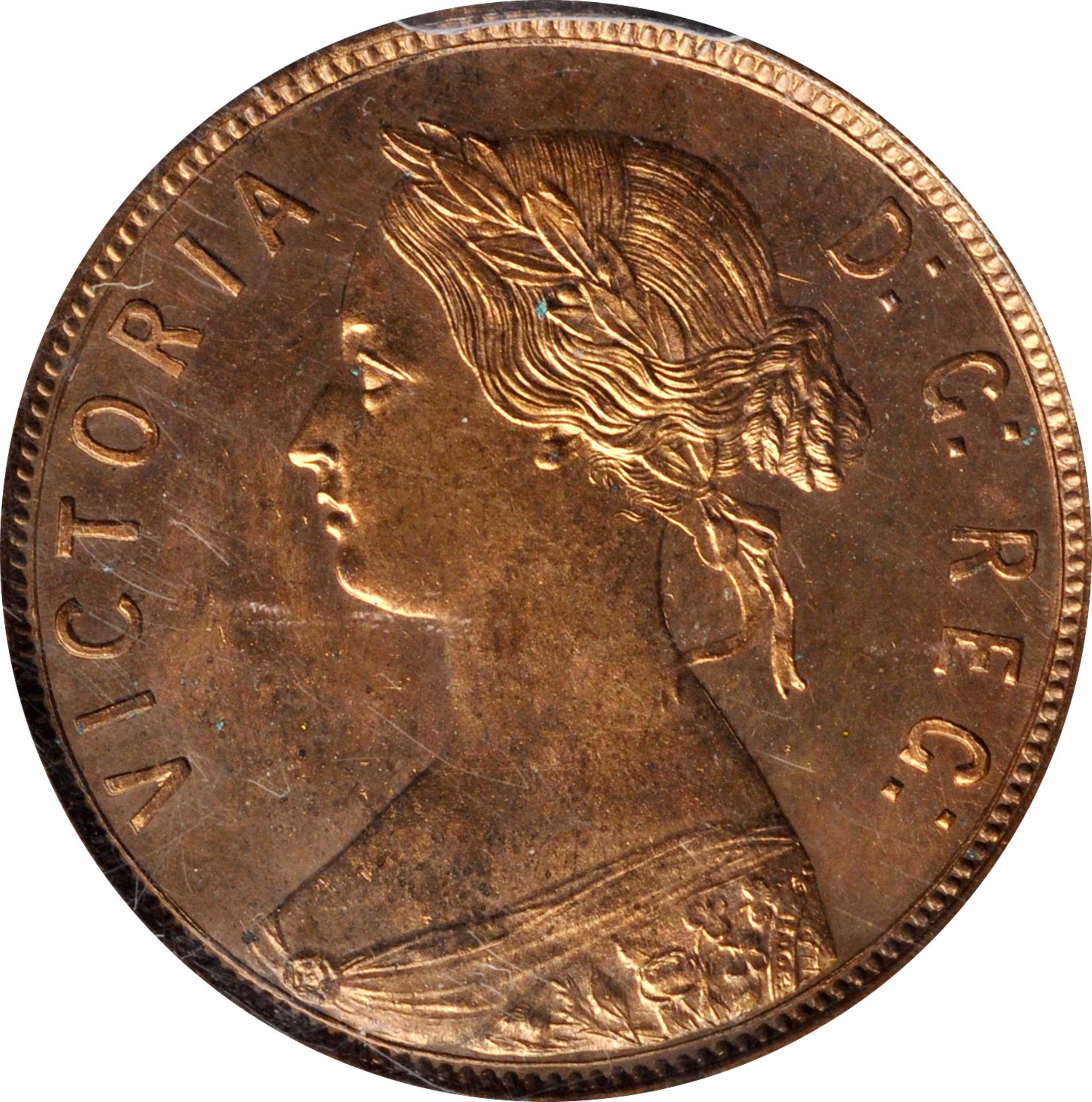 image for: CANADA. Newfoundland. Cent, 1872-H. Heaton Mint. Victoria. PCGS SPECIMEN-64+ Red Brown.