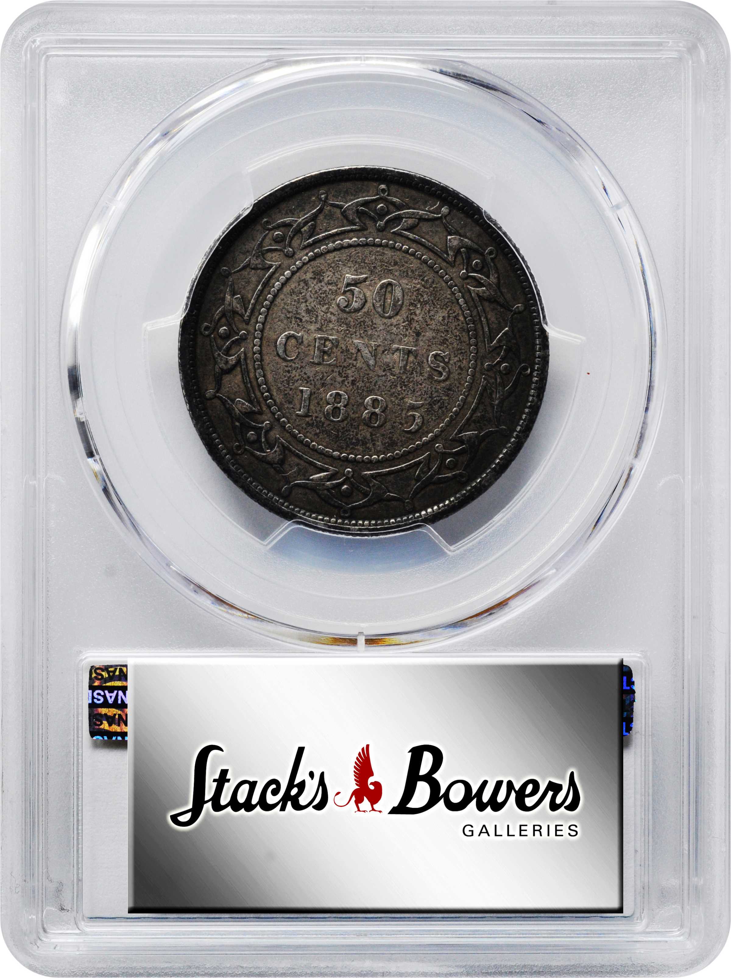 image for: CANADA. Newfoundland. 50 Cents, 1885. London Mint. Victoria. PCGS VF-35.