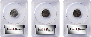 image for: CANADA. Trio of 10 Cents (3 Pieces), 1874-90. Heaton Mint. Victoria. All PCGS Certified.
