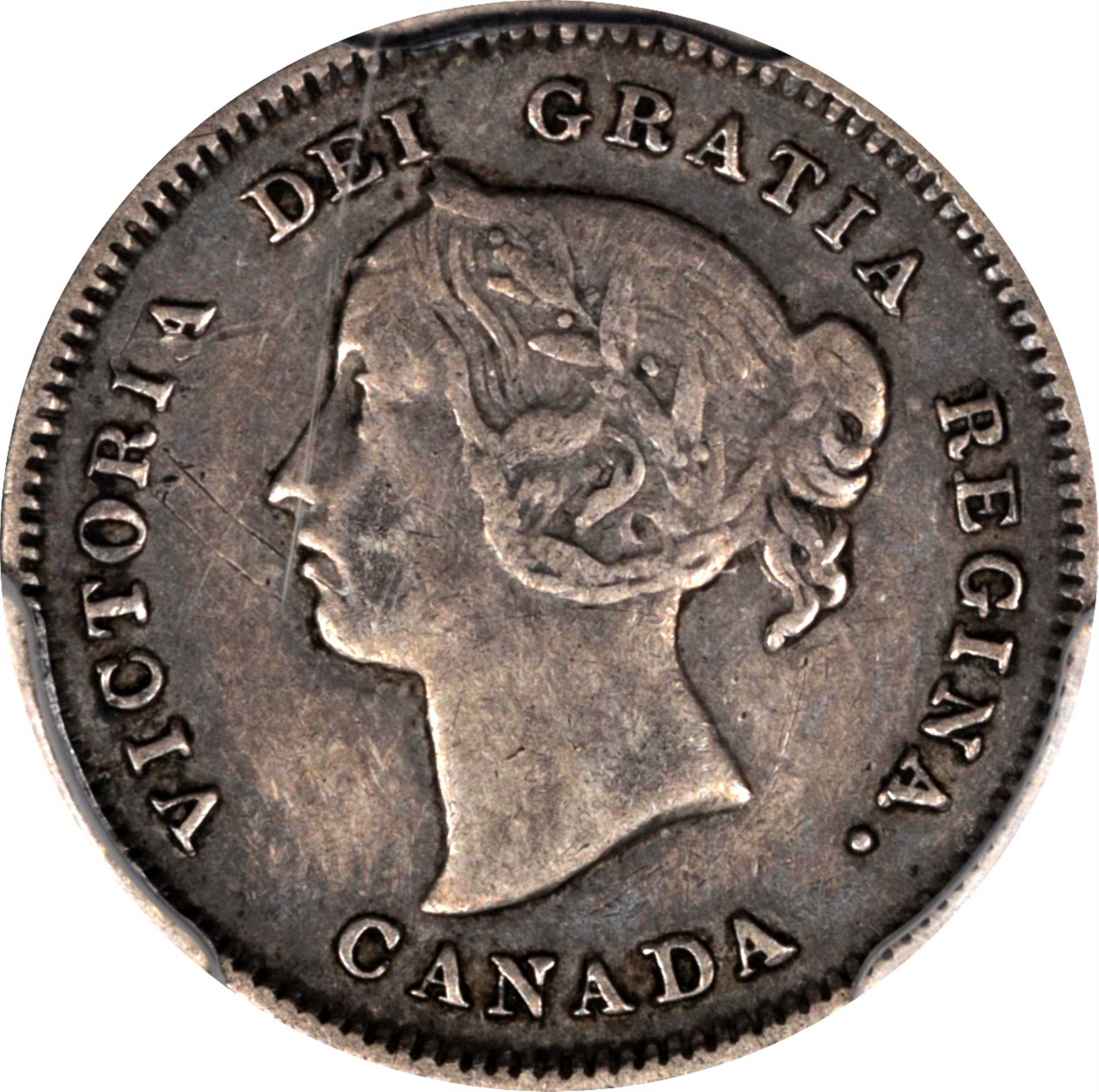 image for: CANADA. 5 Cents, 1883-H. Heaton Mint. Victoria. PCGS VF-35.