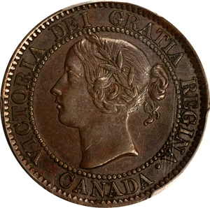 image for: CANADA. Cent, 1858. London Mint. Victoria. PCGS AU-53.