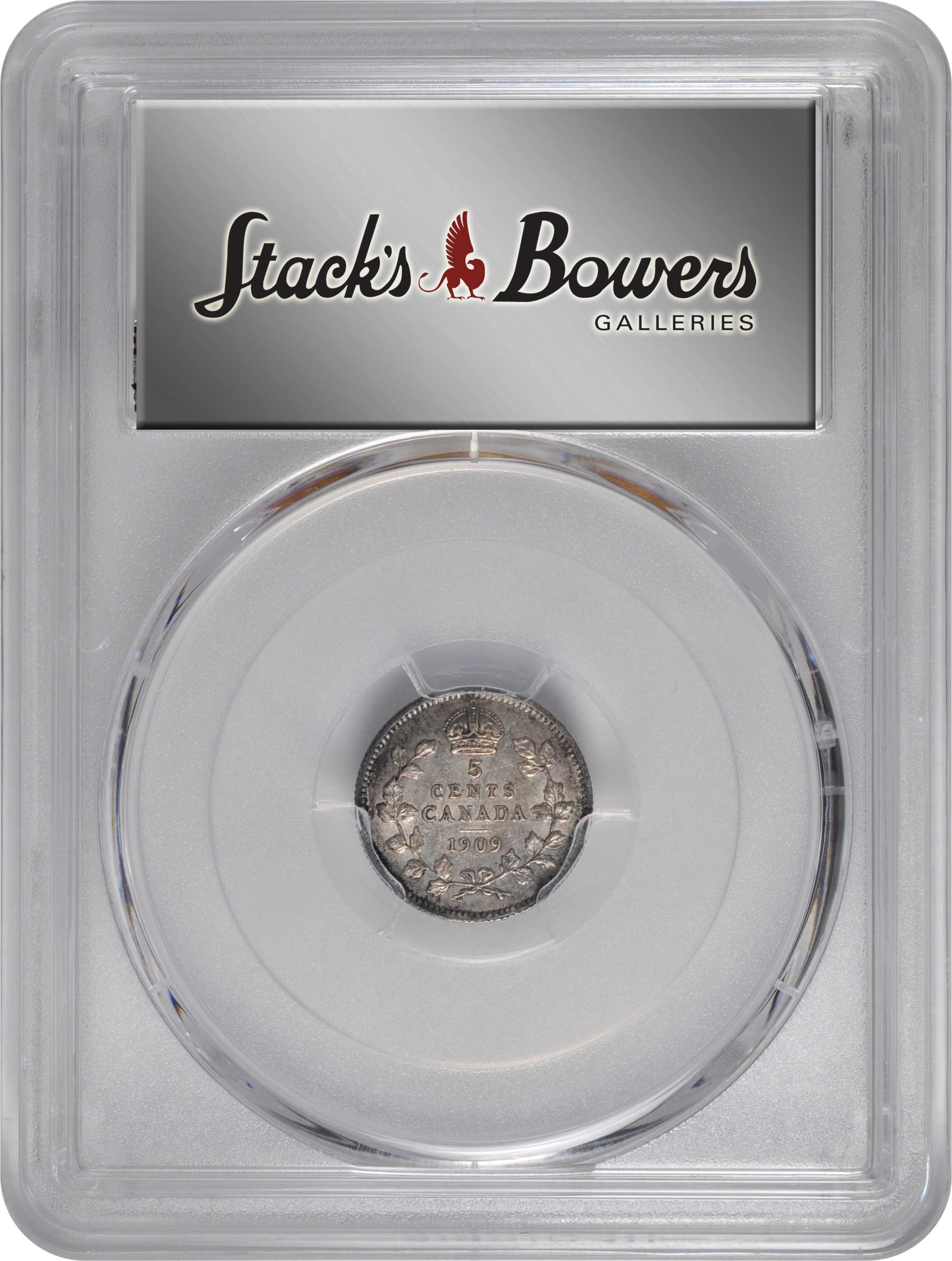 image for: CANADA. 5 Cents, 1909. Ottawa Mint. Edward VII. PCGS AU-58.