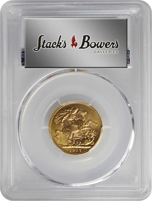 image for: CANADA. Sovereign, 1917-C. Ottawa Mint. George V. PCGS MS-62.