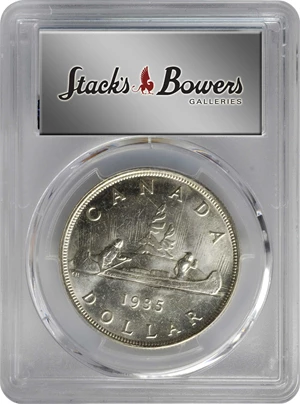 image for: CANADA. Dollar, 1935. Ottawa Mint. George V. PCGS MS-65.
