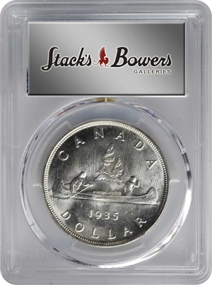 image for: CANADA. Dollar, 1935. Ottawa Mint. George V. PCGS MS-64+.