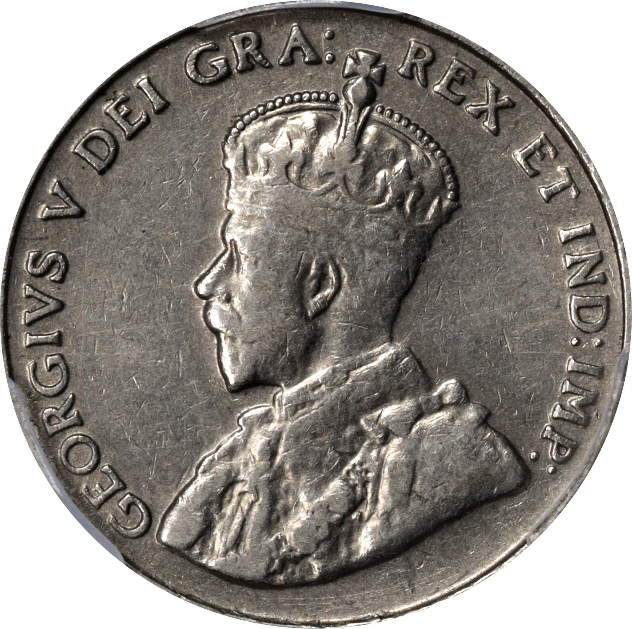 image for: CANADA. 5 Cents, 1925. Ottawa Mint. George V. PCGS AU-50.