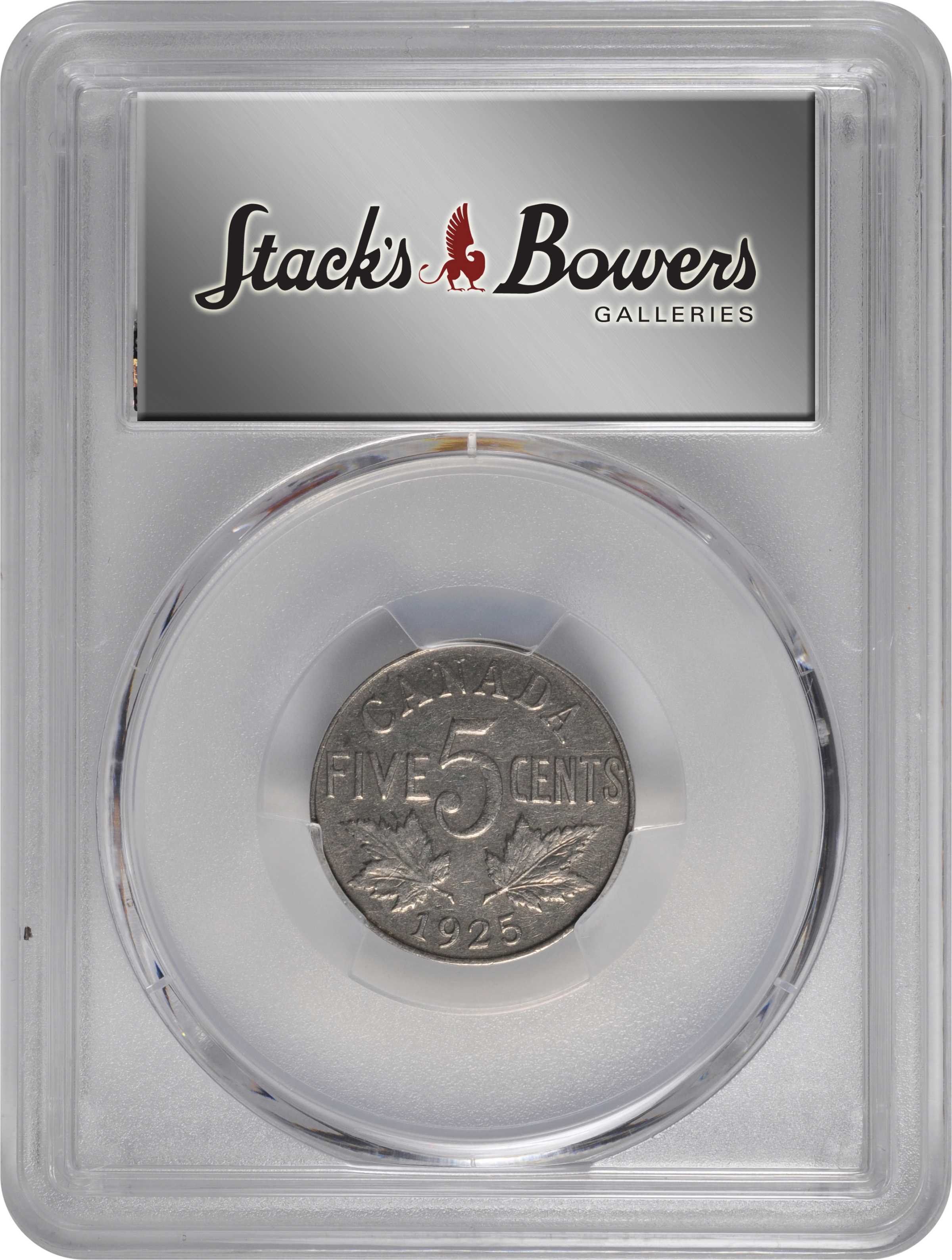 image for: CANADA. 5 Cents, 1925. Ottawa Mint. George V. PCGS AU-50.