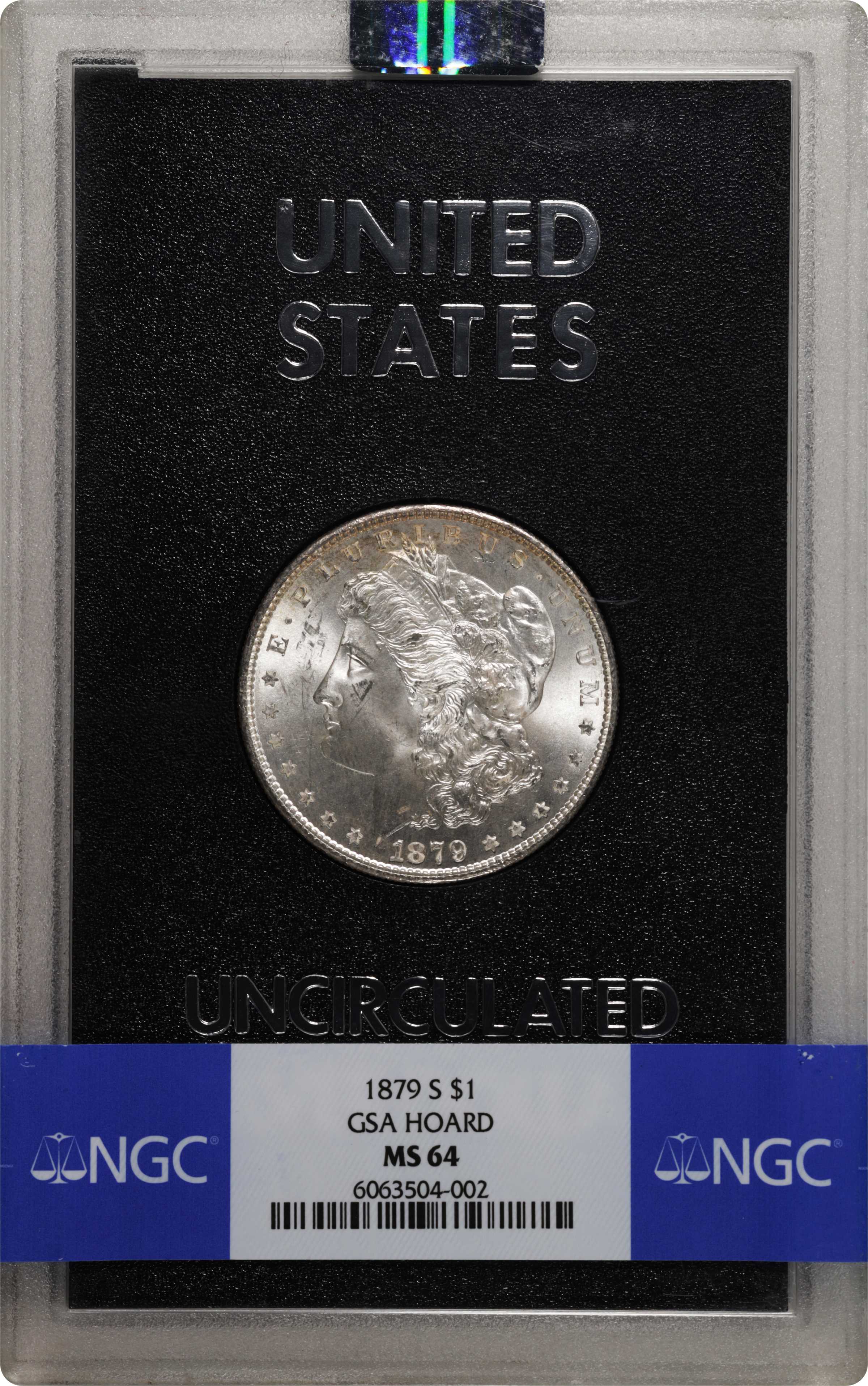 image for: 1879-S GSA Morgan Silver Dollar. MS-64 (NGC).