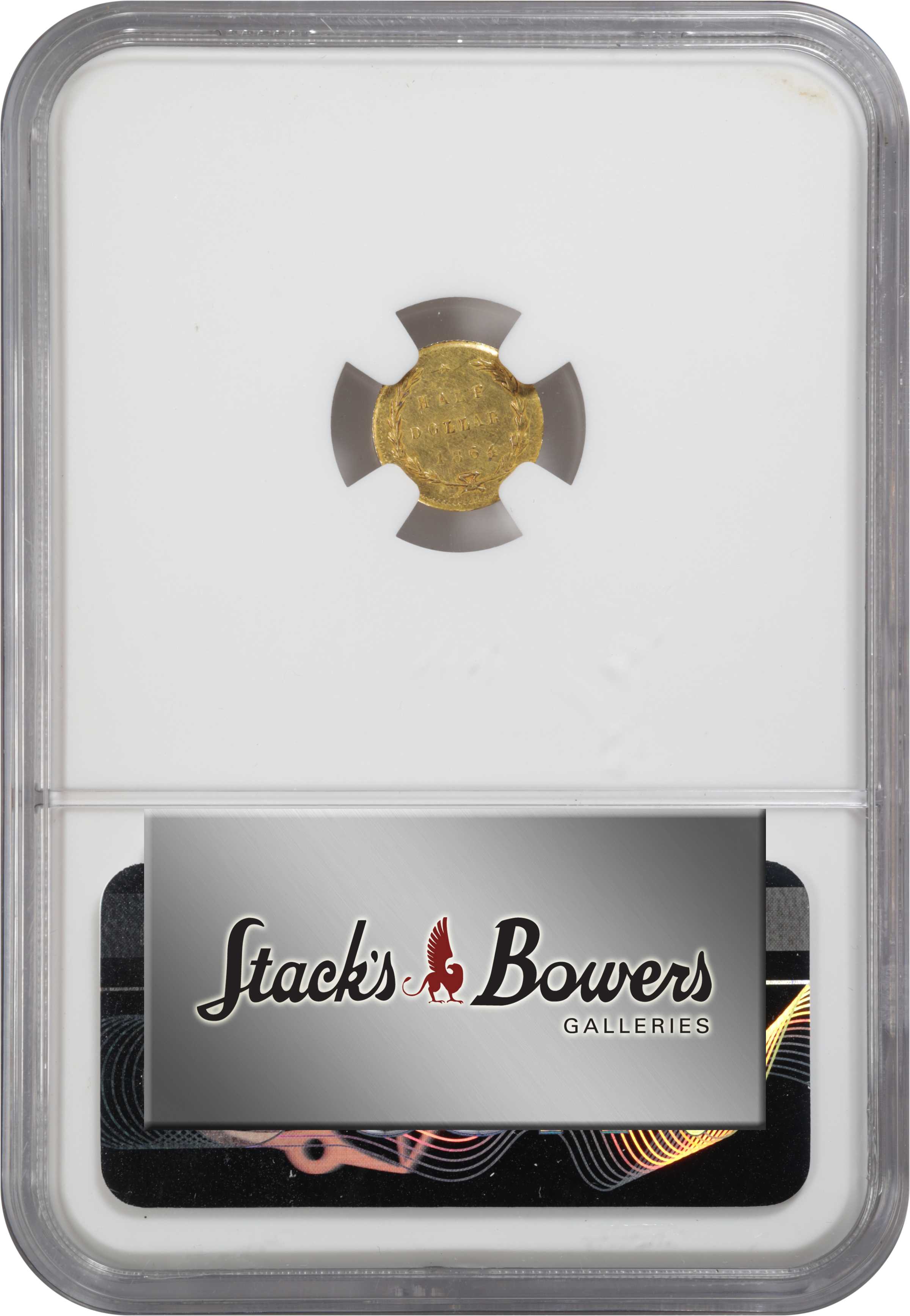 image for: 1864 Round 50 Cents. BG-1016. Rarity-4. Liberty Head. Unc Details--Cleaned (NGC).