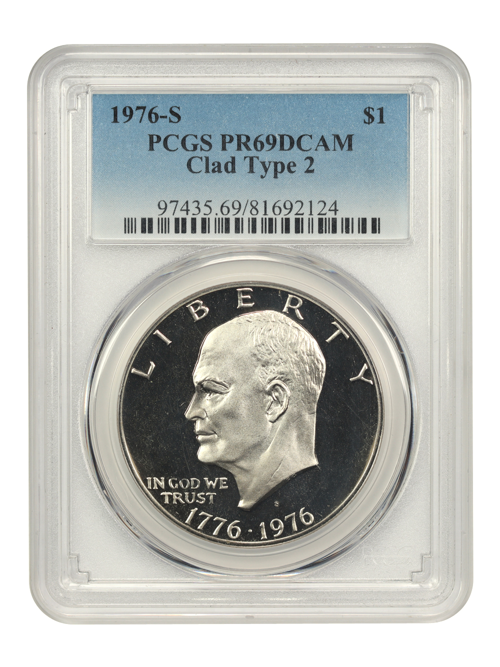 1976-S $1  Clad, Type 2 PR DCAM PR63 DCAM thumbnail 24