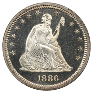 image for: 1886 25c PCGS Proof 67 DCAM
