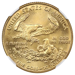 image for: 1990 Gold Eagle $10 NGC MS69